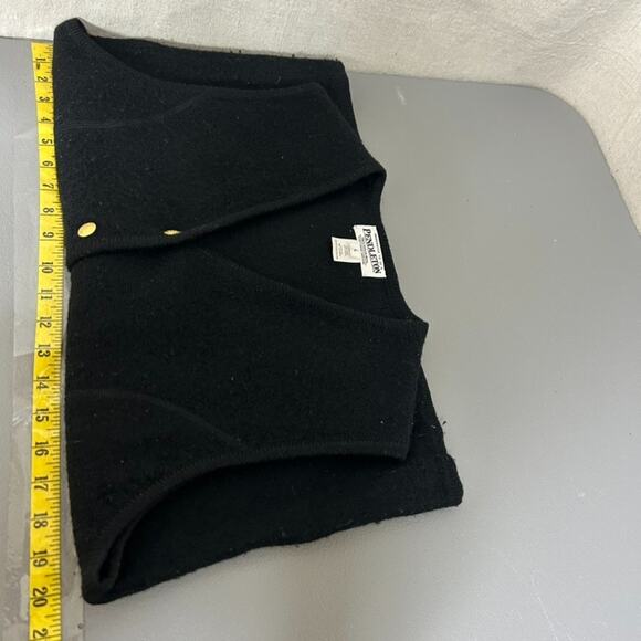 Pendleton Womens Black Wool Vest Size L Button Up Preppy Classic Timeless Work - Picture 5 of 7